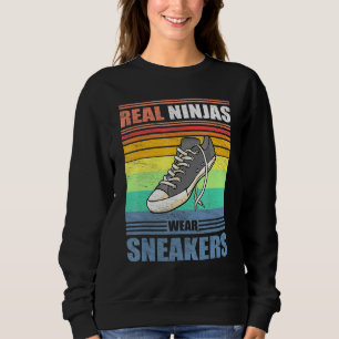 Real Ninjas Bära Sneakers Vintage Shoe Avslappnad T Shirt