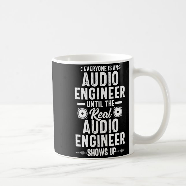 Real O Engineer Sound Engineering Funny Quote  Kaffemugg (Höger)