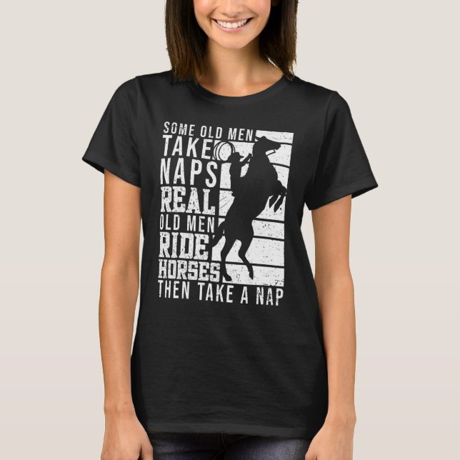 Real Old Manar Ride Horses  Tävla E T Shirt (Framsida)