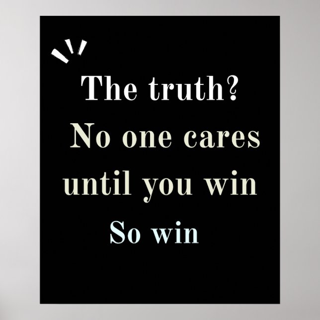 "Real Ones Act" Motivational Quote  Poster (Framsidan)