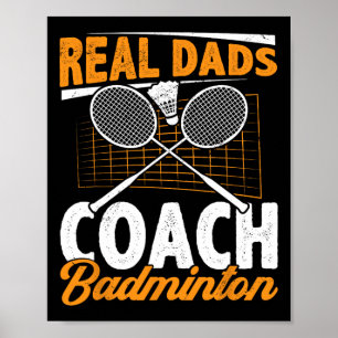 Real Pappor Coach Badminton Badminton Player Shutt Poster
