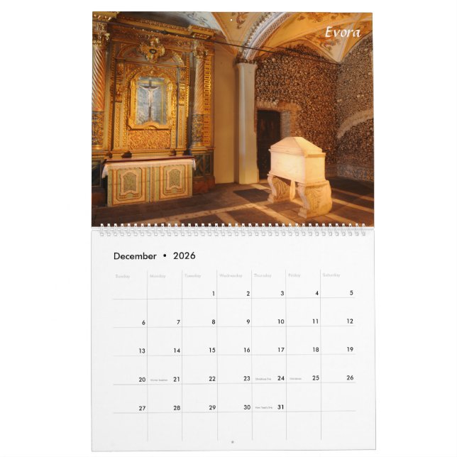 Real Portugal i fullt Calendar Kalender (Dec 2026)