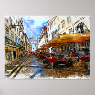 Real Portugal - Lissabon Street Poster