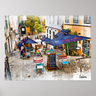 Real Portugal - Lissabon Street Poster