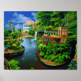 Real Portugal- Madeira Botaniska trädgårdar Poster