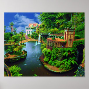 Real Portugal- Madeira Botaniska trädgårdar Poster