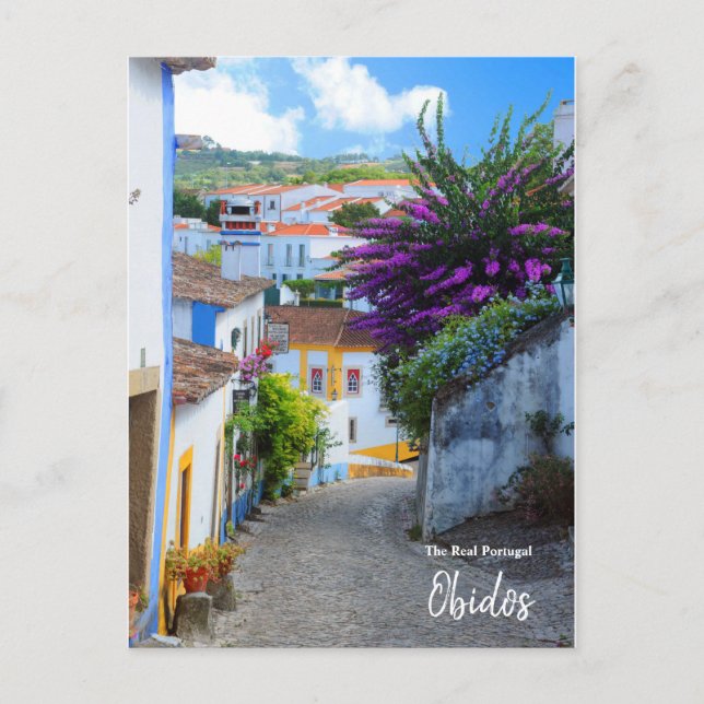 Real Portugal- Obidos Vykort (Framsida)