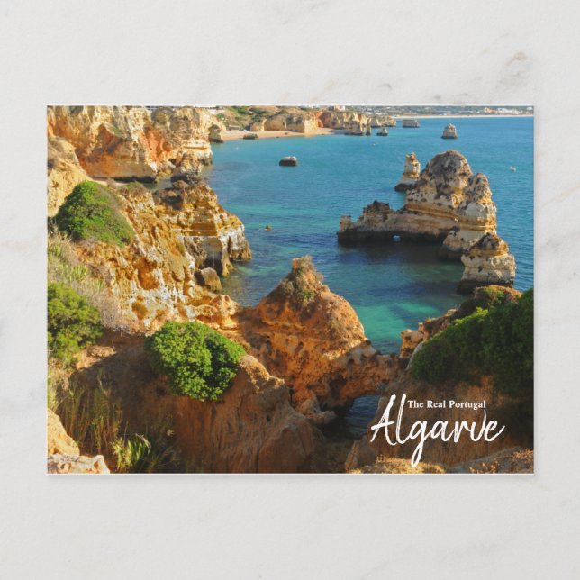 Real Portugal-Ponta da Piedade, Algarve Vykort (Framsida)