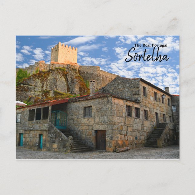 Real Portugal- Sortelha Vykort (Framsida)