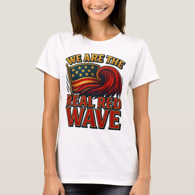 Real Red Wave™ Women's Tee (Framsida)