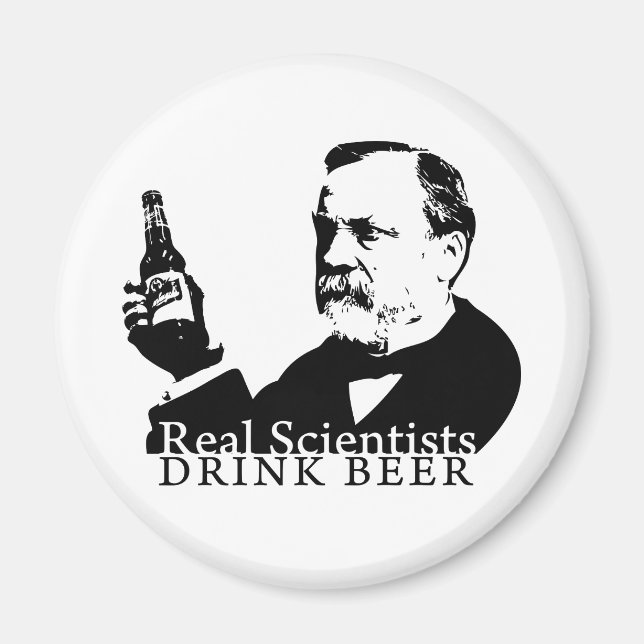Real Scientists Drink Beer - Magnet (Framsidan)