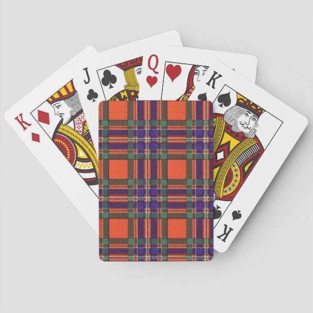 Real Scottish tartan - Macfarlane Casinokort (Baksidan)