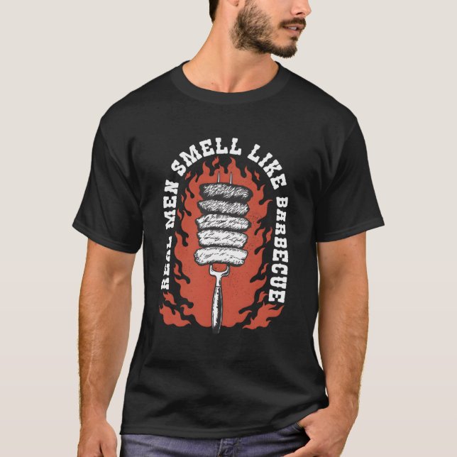 Real Smell som Barbecue Bbq Grilling Barbecue T Shirt (Framsida)