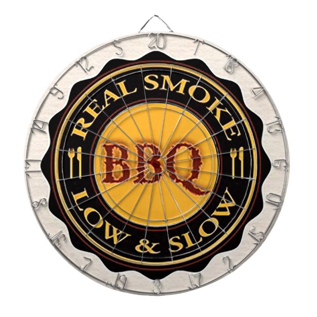 ’Real Smoke BBQ’ Dart Board Darttavla (Framsidan)