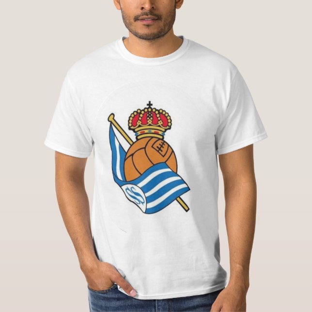 Real Sociedad Fotbollkläder T Shirt (Framsida)