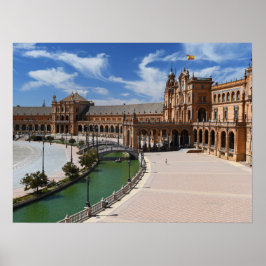 Real Spanien-Plaza de Sevilla-Sevilla Poster