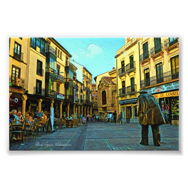 Real Spanien- Salamanca Fototryck (Framsidan)