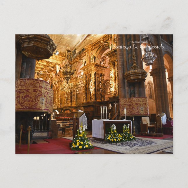 Real Spanien- Santiago De Compostela Vykort (Framsida)