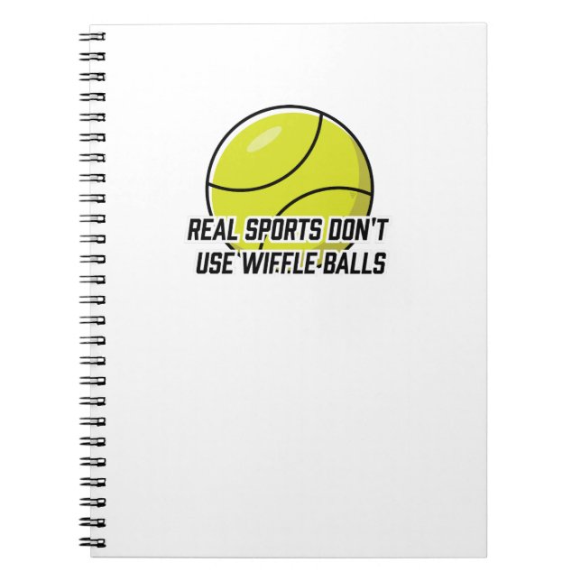Real Sports Don't use Wiffle Balls Anteckningsbok (Framsidan)