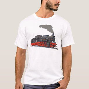 Real Steam Tåg Tshirt I Locomotive T Shirt
