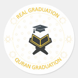 Real Studenten är Quran Studenten Runt Klistermärke
