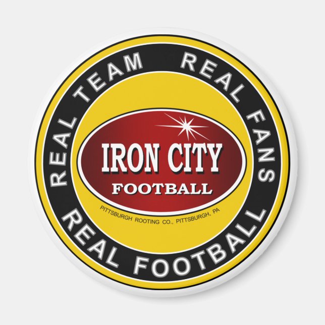 Real Team, Real Fläkt, Real Football Pittsburgh Magnet (Framsidan)