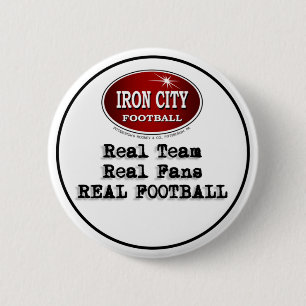 Real Team Real Fläkt Real Football Pittsburgh Pin Knapp