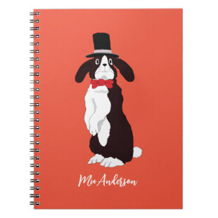 Real Tuxedo Bunny Anteckningsbok
