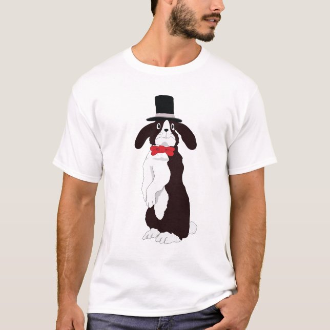 Real Tuxedo Bunny T Shirt (Framsida)