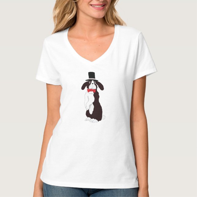 Real Tuxedo Bunny T Shirt (Framsida)