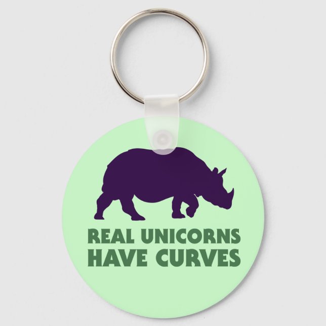 Real Unicorns har Kurvor-nyckelkedja Nyckelring (Framsida)