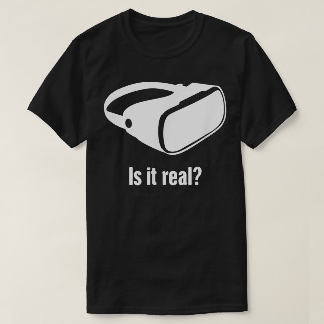 Real VR Developer & Gamer Virtuell Reality T Shirt (Design framsida)