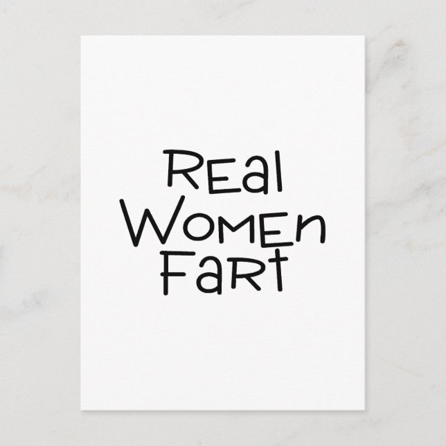 Real Women Fart Vykort (Framsida)