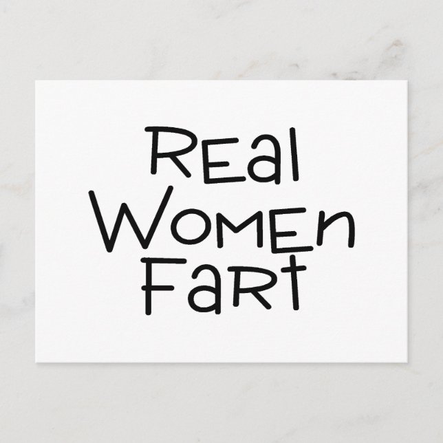 Real Women Fart Vykort (Framsida)