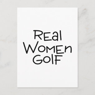 Real Women Golf Vykort