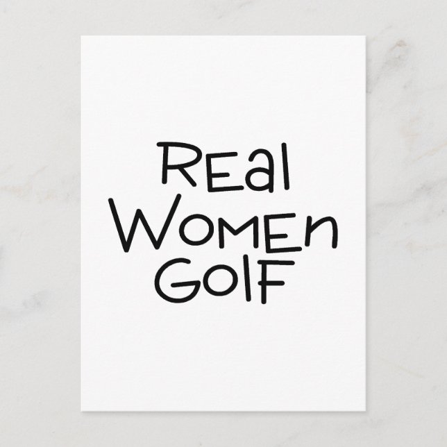 Real Women Golf Vykort (Framsida)