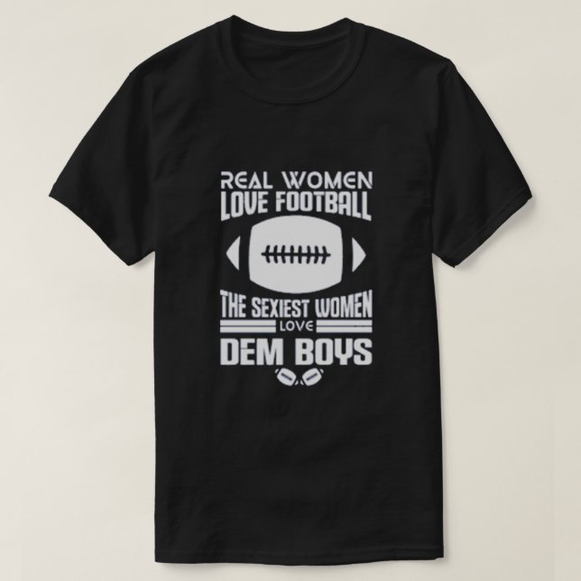 Real Women Kärlek Football T Shirt (Design framsida)