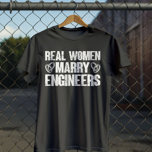Real Women Marry Ingenjör Funny Ingenjör Make T Shirt
