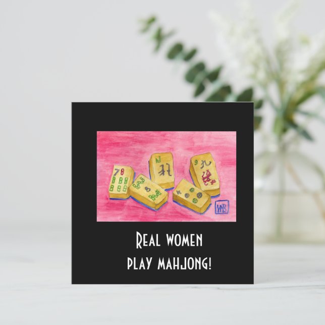 Real Women Play Mahjong (Stående Fram)