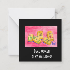 Real Women Play Mahjong Anteckningskort