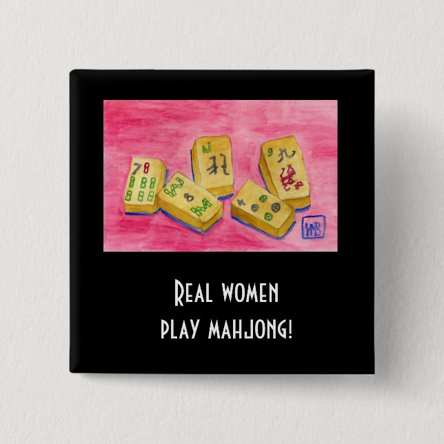 Real Women Play Mahjong Knapp (Framsida)