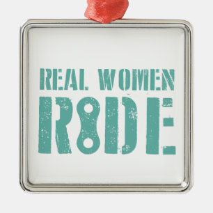 Real Women Ride Julgransprydnad Metall