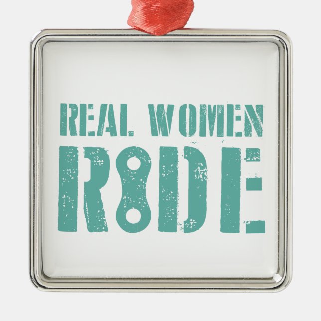 Real Women Ride Julgransprydnad Metall (Framsidan)