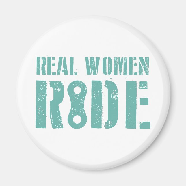 Real Women Ride Magnet (Framsidan)
