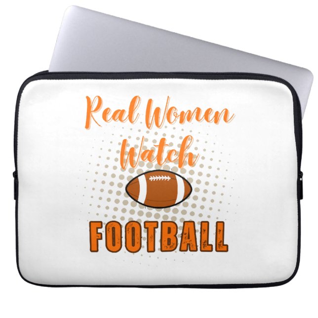 Real Women Watch Football - Lustigt fotbolls-offer Laptop Fodral (Framsidan)