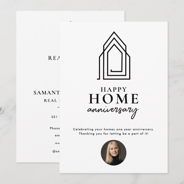 Realårsjubileum i Gods Lycklig Anteckningskort (Fram/baksida)