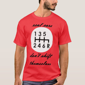 Realbilar byter inte ut sig manuellt t shirt