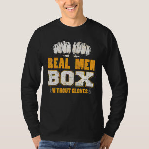 Realboxen Manar utan handskar, barefingle-boxning T Shirt