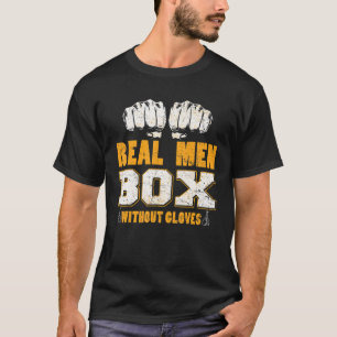Realboxen Manar utan handskar, barefingle-boxning T Shirt