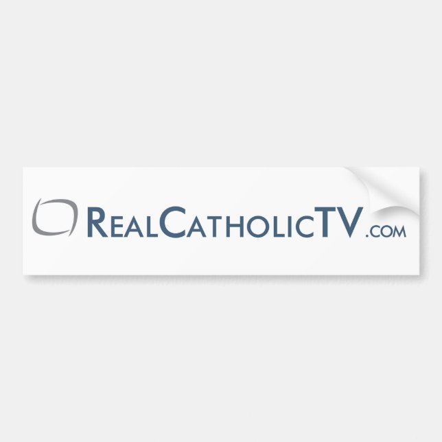 RealCatholicTV.com Bildekal (Framsidan)
